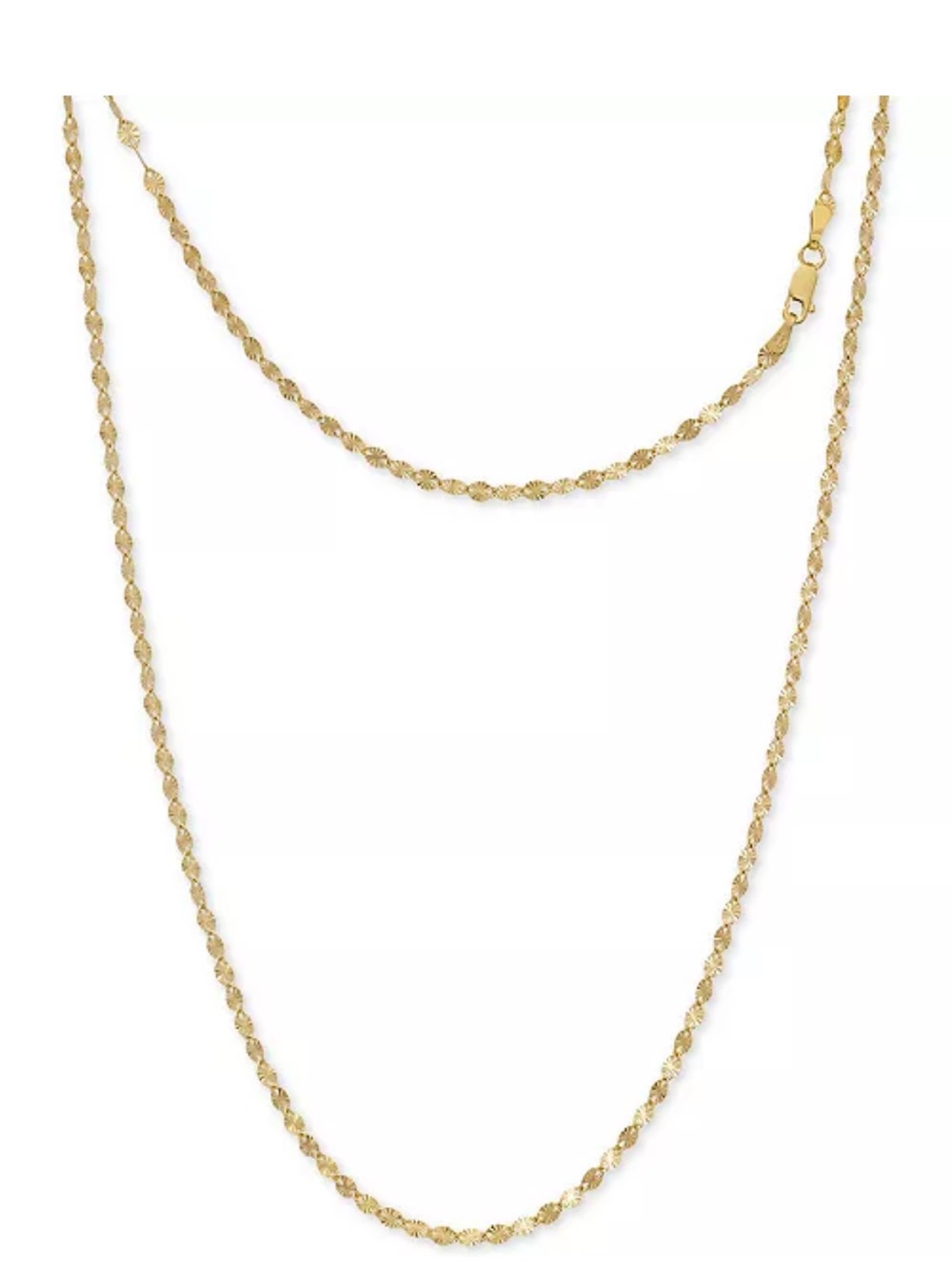 Disco link chain necklace